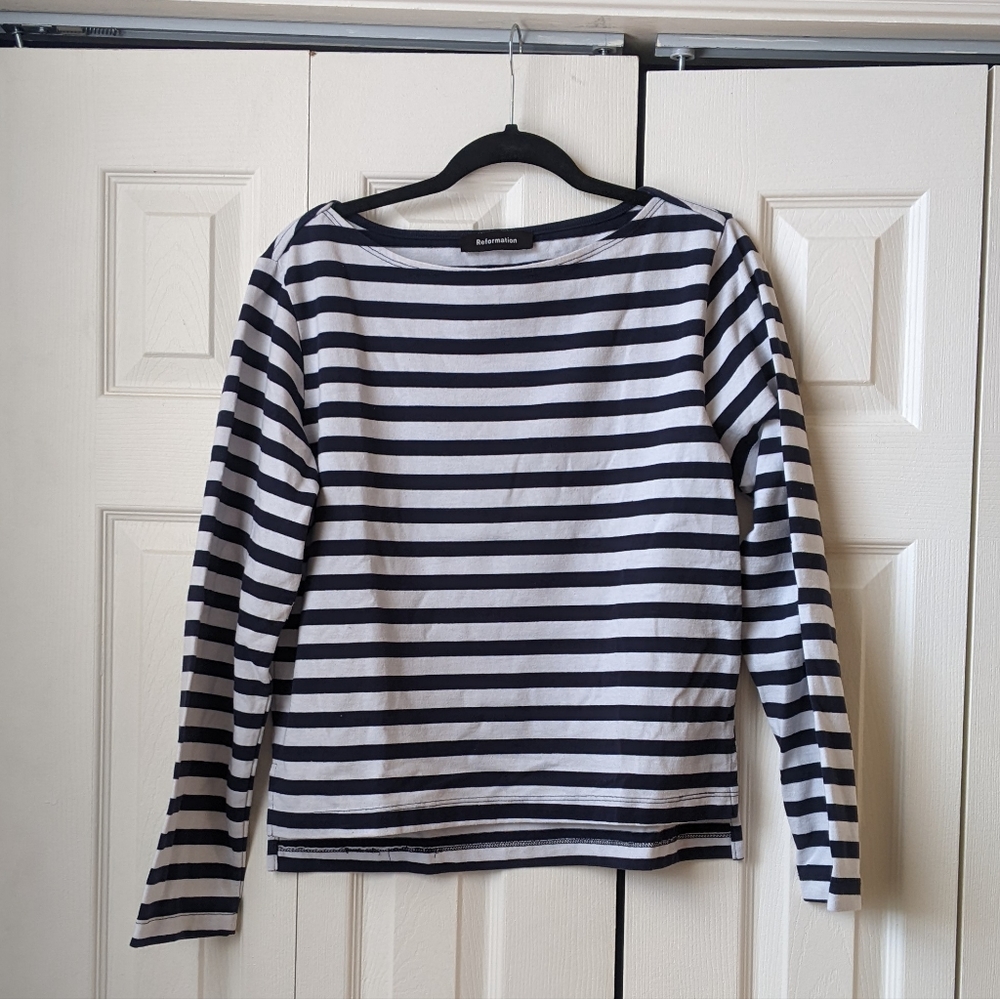 Reformation Boat Neck Sailor Tee